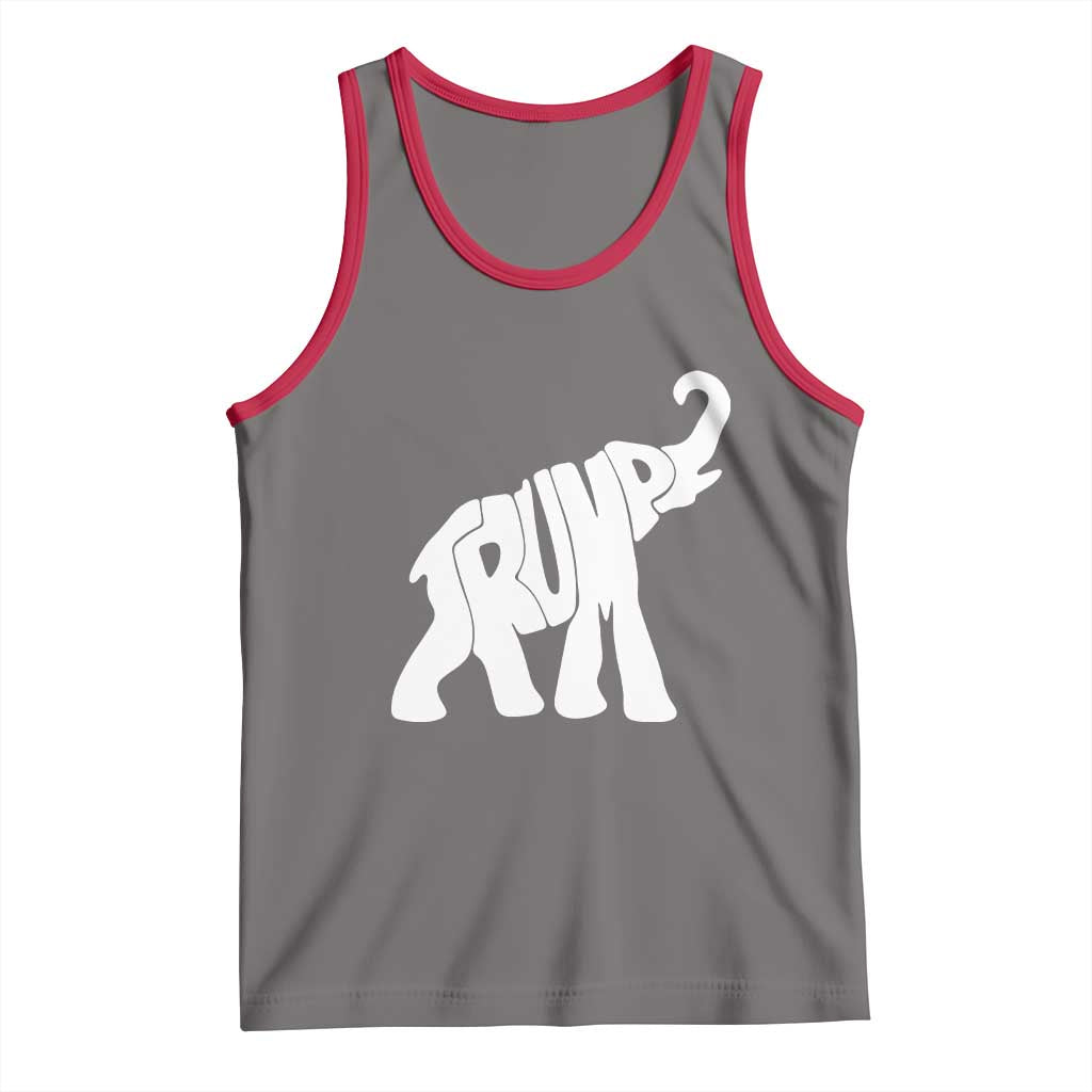 Trump 2024 Republican Elephant Tank Top US 47th President TS02 Deep Heather Red Print Your Wear