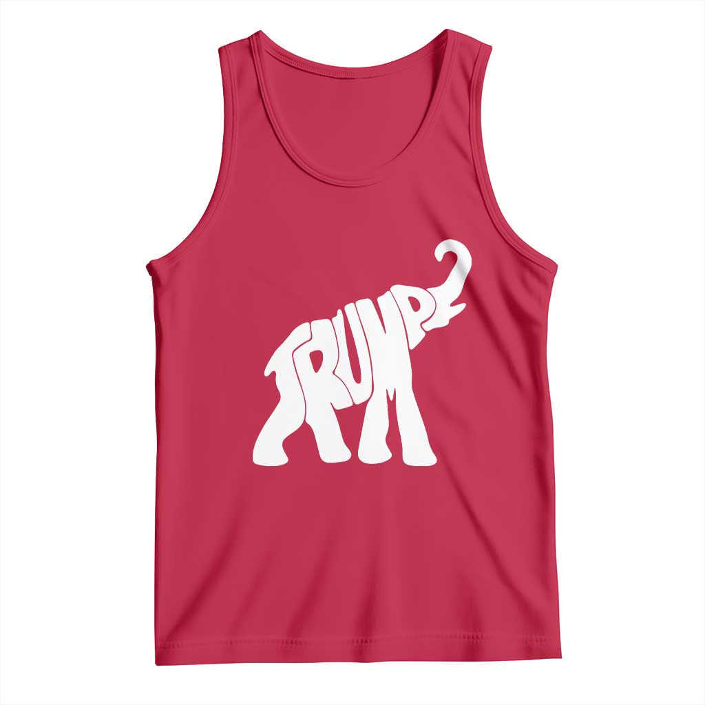 Trump 2024 Republican Elephant Tank Top US 47th President TS02 Red Print Your Wear