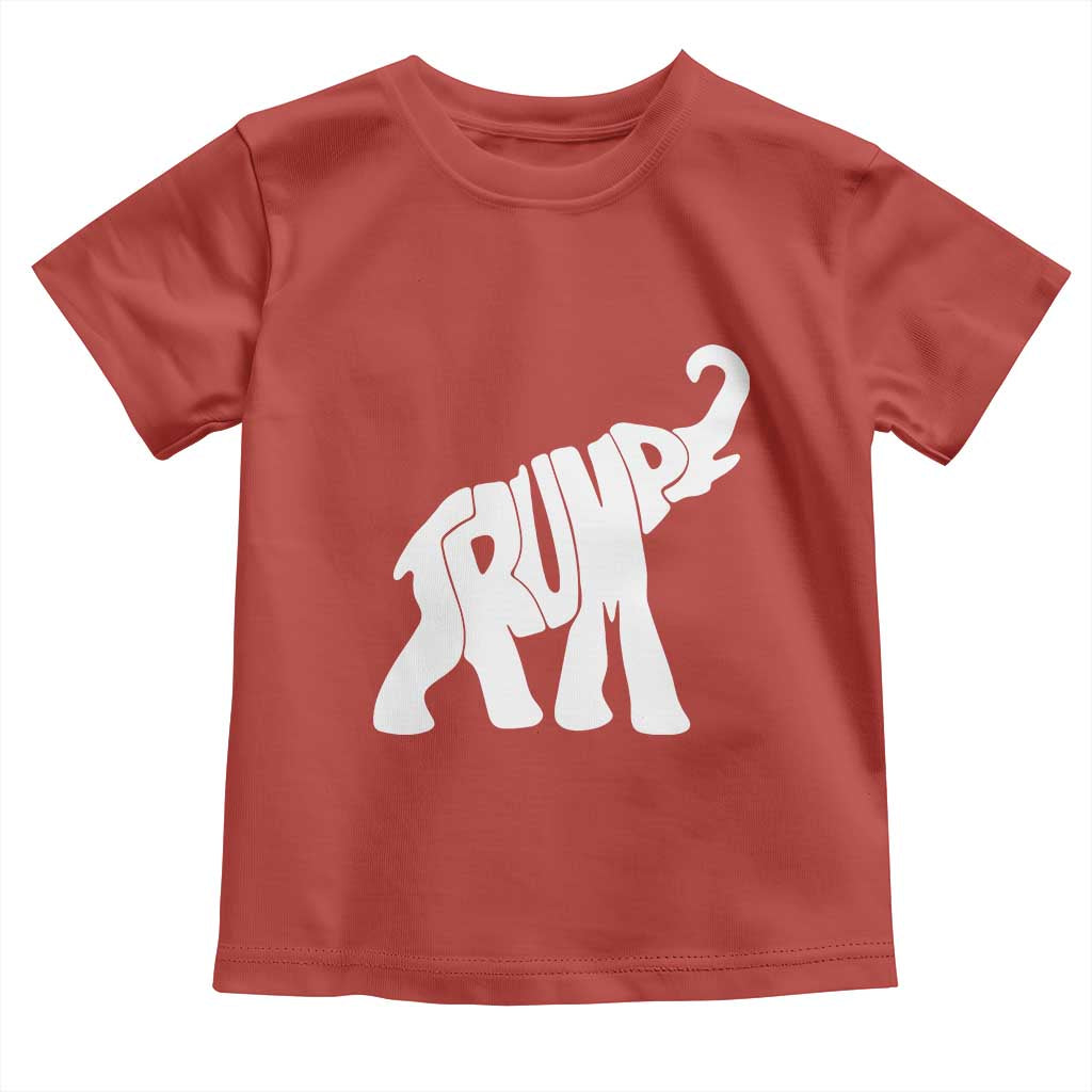 Trump 2024 Republican Elephant Toddler T Shirt US 47th President TS02 Red Print Your Wear