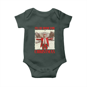 Christmas Trump Baby Onesie Ill Be Home For Xmas 2024 Donald Retro Vintage TS02 Print Your Wear