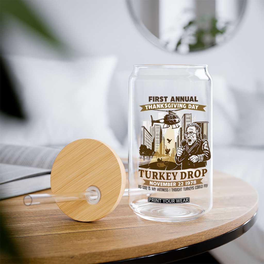 Vintage Thanksgiving Turkey Drop Glass Can Funny 1978 Helicopter Scene Classic TV Moment TS02 Print Your Wear