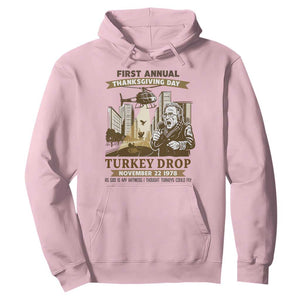 Vintage Thanksgiving Turkey Drop Hoodie Funny 1978 Helicopter Scene Classic TV Moment TS02 Light Pink Print Your Wear
