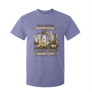 Vintage Thanksgiving Turkey Drop T Shirt For Kid Funny 1978 Helicopter Scene Classic TV Moment TS02 Violet Print Your Wear