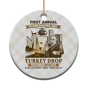 Vintage Thanksgiving Turkey Drop Ceramic Ornament Funny 1978 Helicopter Scene Classic TV Moment TS02 1pc Christmas Plaid Print Your Wear