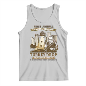 Vintage Thanksgiving Turkey Drop Tank Top Funny 1978 Helicopter Scene Classic TV Moment TS02 Ash Print Your Wear
