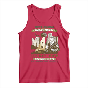 Vintage Thanksgiving Turkey Drop Tank Top Funny 1978 Helicopter Scene Classic TV Moment TS02 Red Print Your Wear