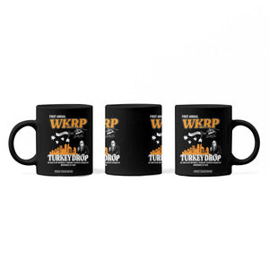WKRP Turkey Drop with Les Nessman Coffee Mug Retro Thanksgiving Humor for Classic TV Fans TS02 Print Your Wear