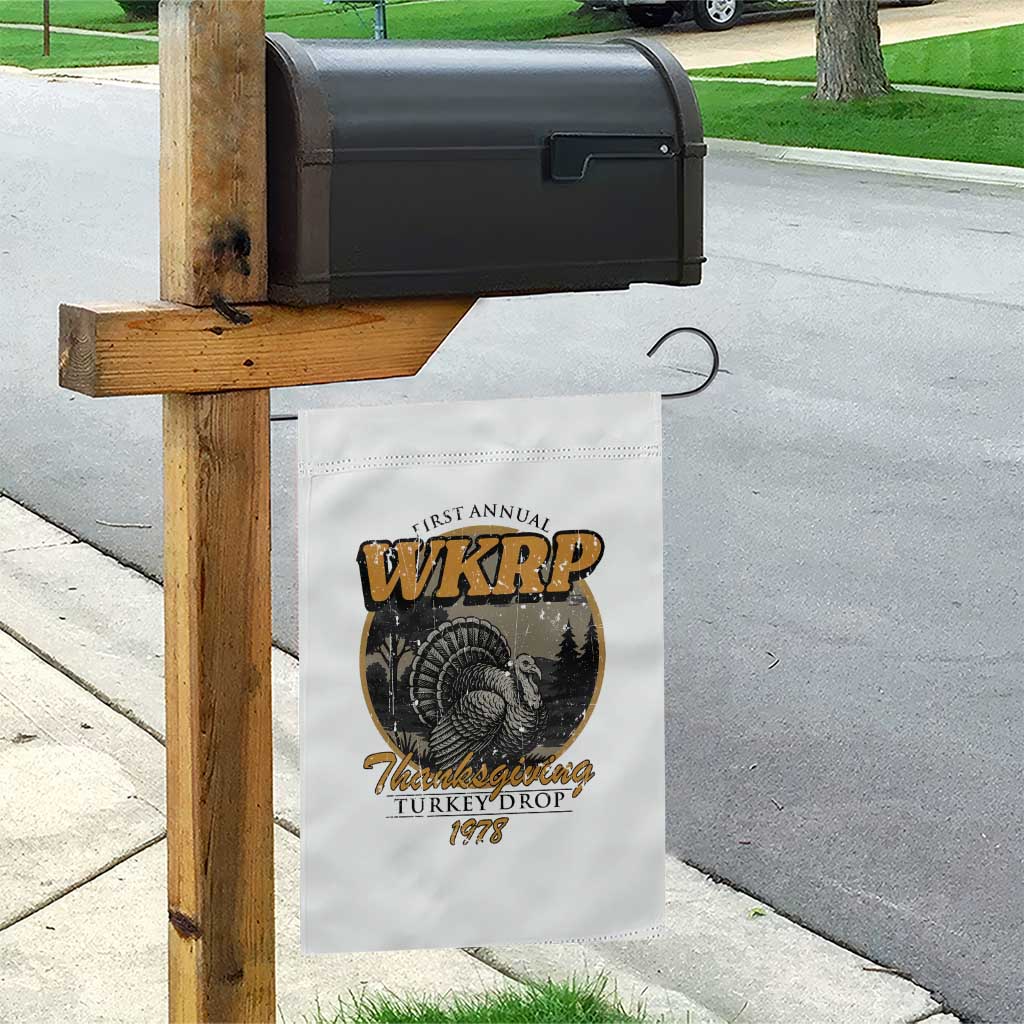 Retro WKRP Thanksgiving Turkey Drop 1978 Garden Flag Distressed Vintage Holiday TS02 Print Your Wear