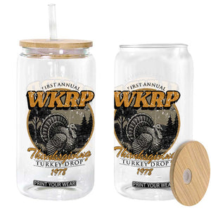 Retro WKRP Thanksgiving Turkey Drop 1978 Glass Can Distressed Vintage Holiday TS02 Print Your Wear