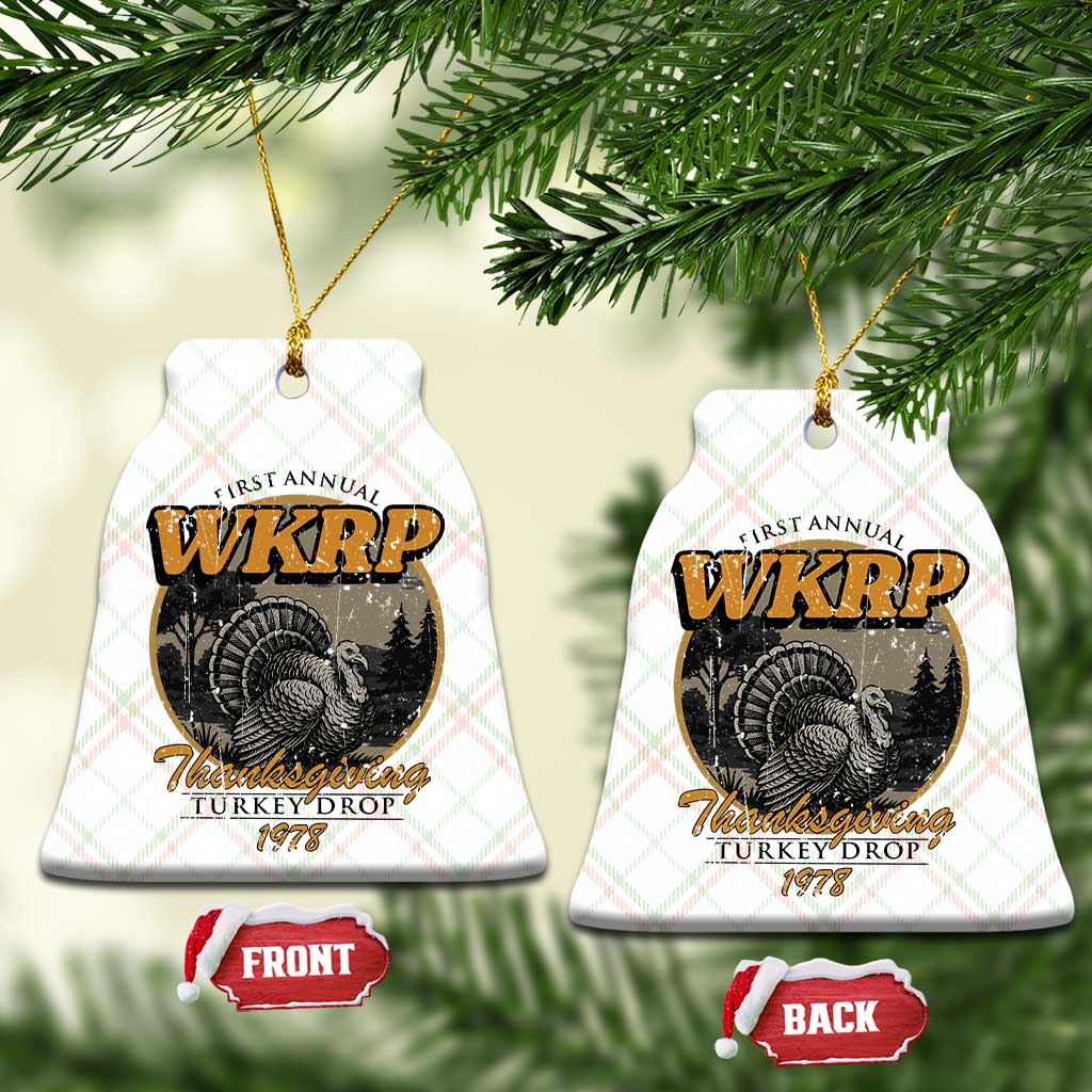 Retro WKRP Thanksgiving Turkey Drop 1978 Ceramic Ornament Distressed Vintage Holiday TS02 Print Your Wear
