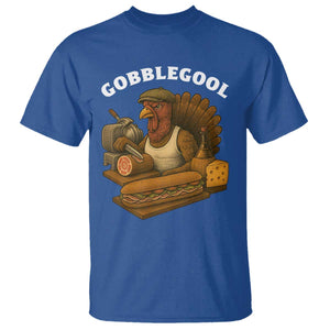 Gobblegool Funny Thanksgiving T Shirt Italian Turkey Deli Humor Sub Sandwich TS02 Royal Blue Print Your Wear