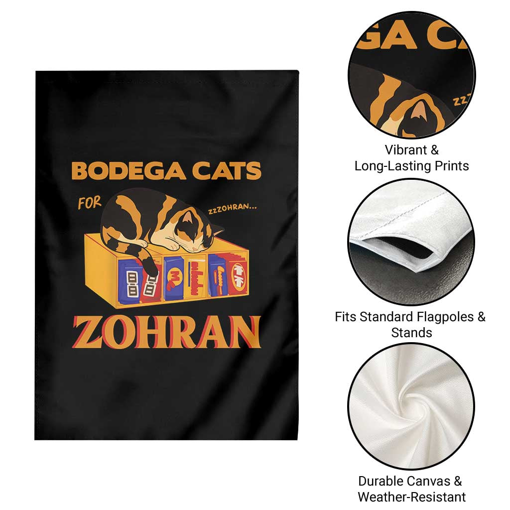 Bodega Cats for Zohran Garden Flag New York Mamdani Supporter Mayor Cute Cat TS02 Print Your Wear