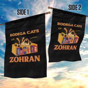 Bodega Cats for Zohran Garden Flag New York Mamdani Supporter Mayor Cute Cat TS02 Print Your Wear