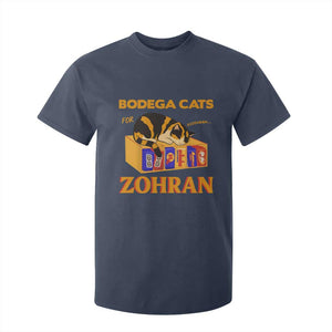 Bodega Cats for Zohran T Shirt For Kid New York Mamdani Supporter Mayor Cute Cat TS02 Navy Print Your Wear