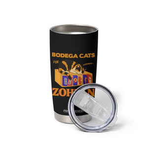 Bodega Cats for Zohran Tumbler Cup New York Mamdani Supporter Mayor Cute Cat TS02 Print Your Wear
