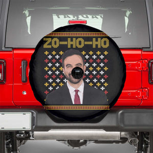 Zo Ho Ho Ugly Christmas Sweater Spare Tire Cover Funny Zohran Mamdani Holiday TS02 Black Print Your Wear