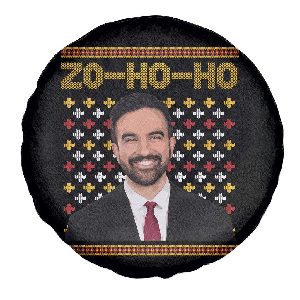 Zo Ho Ho Ugly Christmas Sweater Spare Tire Cover Funny Zohran Mamdani Holiday TS02 Print Your Wear