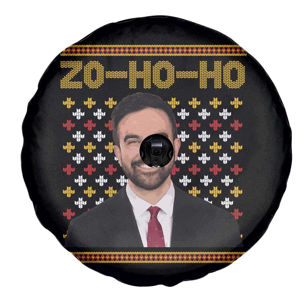 Zo Ho Ho Ugly Christmas Sweater Spare Tire Cover Funny Zohran Mamdani Holiday TS02 Print Your Wear