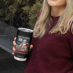 Funny Santa Tech Support Christmas Tumbler Cup Rebooting Christmas Geek Humor Gift TS02 Print Your Wear