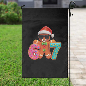 Funny 67 Meme Gingerbread Donut Garden Flag Cool Christmas Cookie Six Seven Santa Hat Sprinkles TS02 Print Your Wear