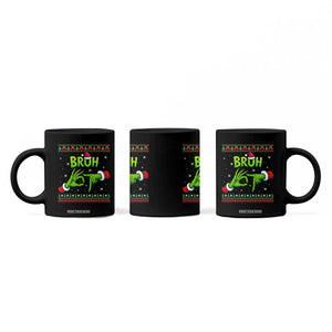 Christmas Bruh 67 Green Hands Meme Coffee Mug Funny Six Seven Meme Holiday Ugly Sweater TS02 Print Your Wear