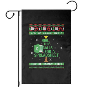 Funny Excel Christmas Tree Garden Flag This Calls for a Spreadsheet Xmas DIV0 Errors TS02 Black Print Your Wear