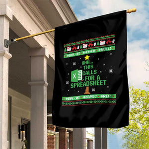 Funny Excel Christmas Tree Garden Flag This Calls for a Spreadsheet Xmas DIV0 Errors TS02 Print Your Wear