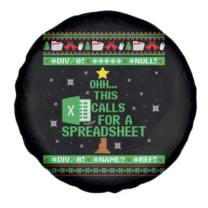 Funny Excel Christmas Tree Spare Tire Cover This Calls for a Spreadsheet Xmas DIV0 Errors TS02 Print Your Wear