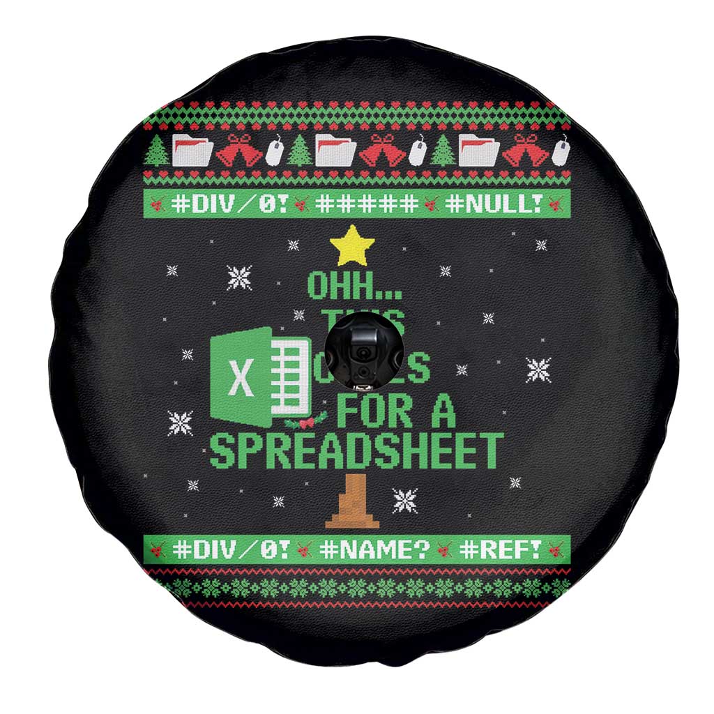 Funny Excel Christmas Tree Spare Tire Cover This Calls for a Spreadsheet Xmas DIV0 Errors TS02 Print Your Wear