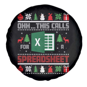 This Calls for a Spreadsheet Christmas Spare Tire Cover Funny Excel Xmas Gift for Data Nerds Accountants TS02 Print Your Wear