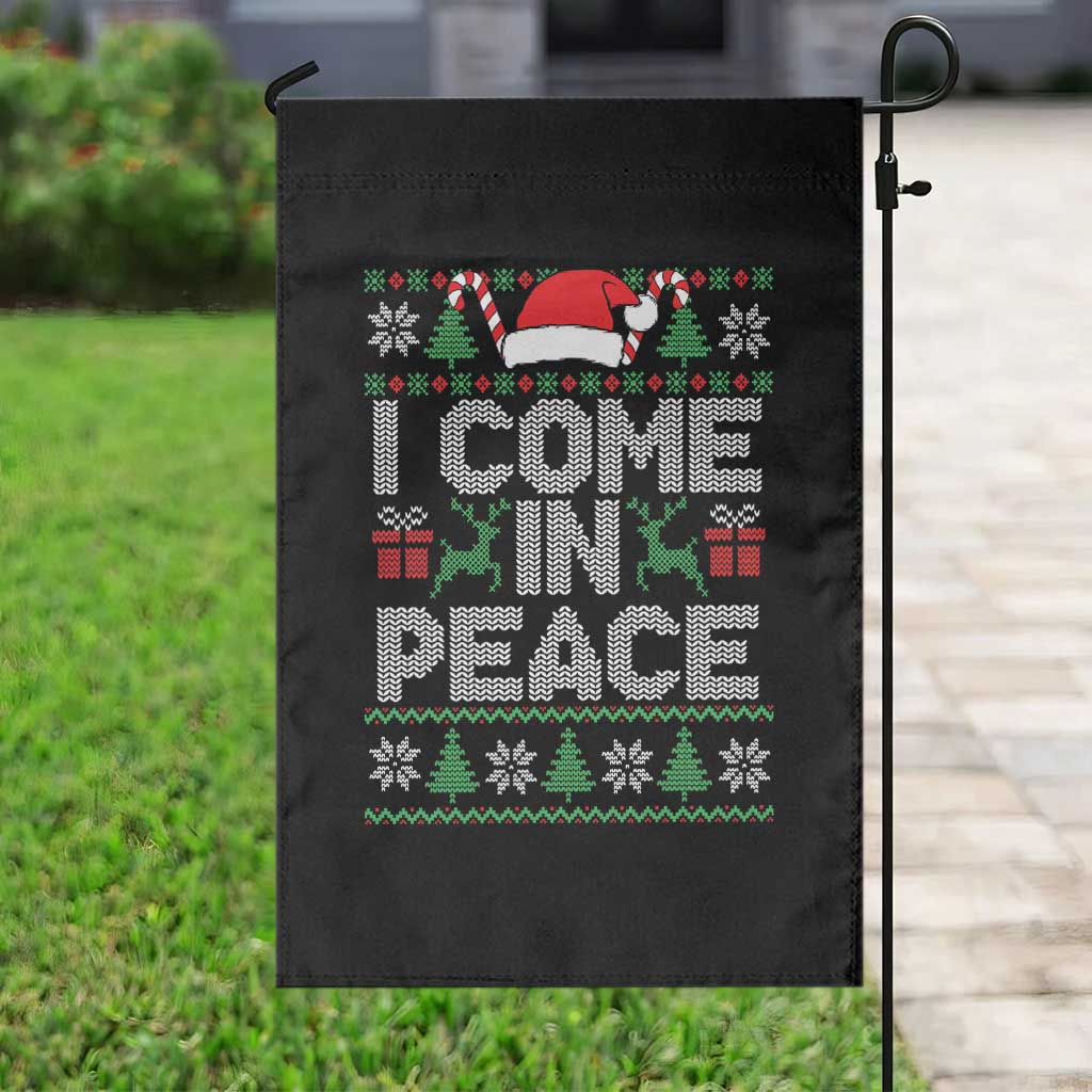 I Come In Peace Funny Christmas Matching Couple Garden Flag Offensive Adult Humor Festive Holiday TS02 Print Your Wear