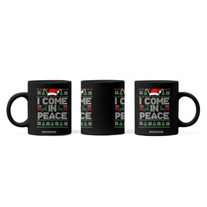 I Come In Peace Funny Christmas Matching Couple Coffee Mug Offensive Adult Humor Festive Holiday TS02 Print Your Wear