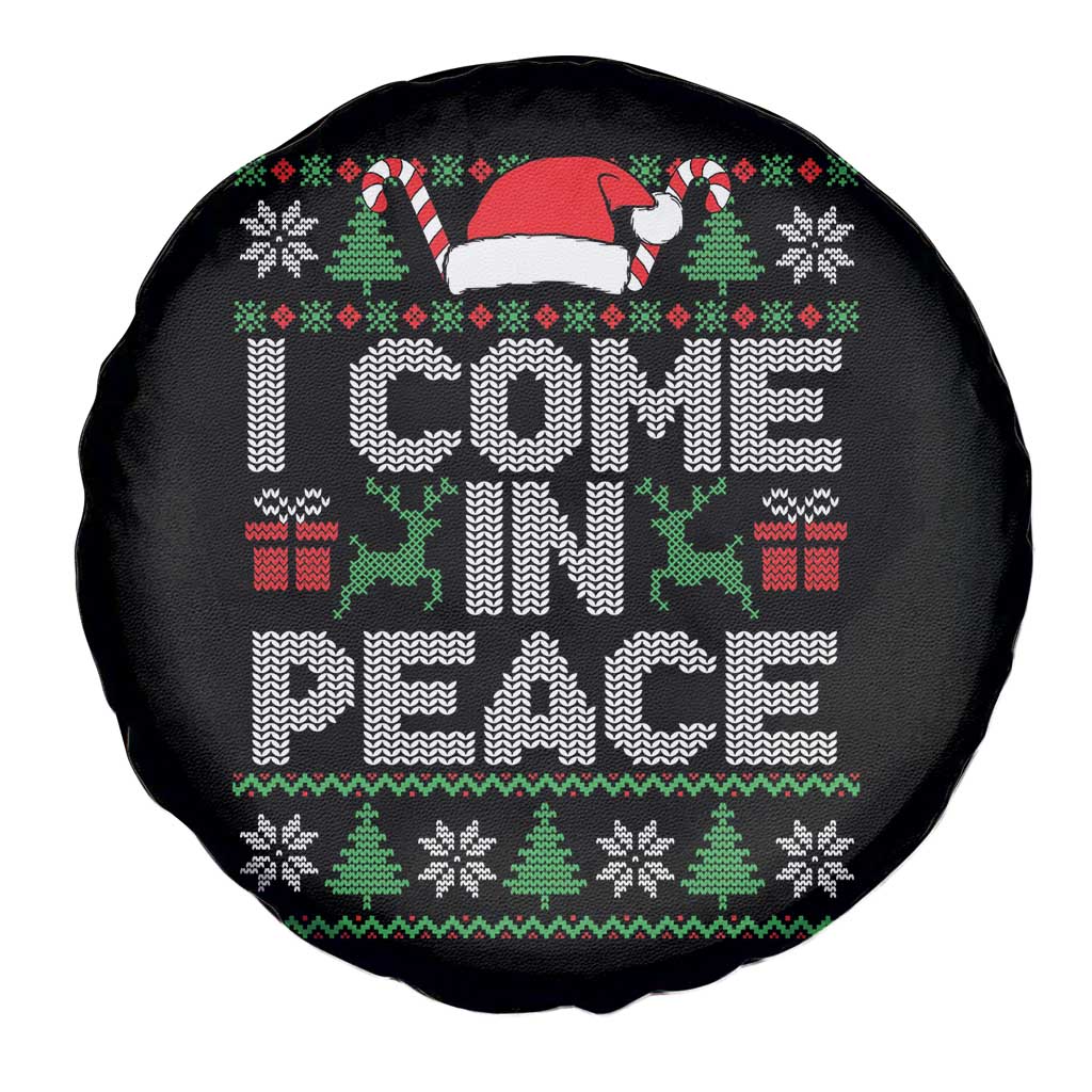 I Come In Peace Funny Christmas Matching Couple Spare Tire Cover Offensive Adult Humor Festive Holiday TS02 Print Your Wear