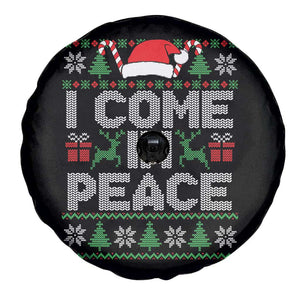 I Come In Peace Funny Christmas Matching Couple Spare Tire Cover Offensive Adult Humor Festive Holiday TS02 Print Your Wear
