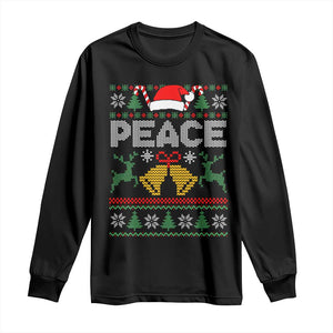 I am Peace Funny Christmas Matching Couple Long Sleeve Shirt Offensive Adult Humor Festive Holiday TS02 Black Print Your Wear