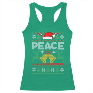 I am Peace Funny Christmas Matching Couple Racerback Tank Top Offensive Adult Humor Festive Holiday TS02 Irish Green Print Your Wear