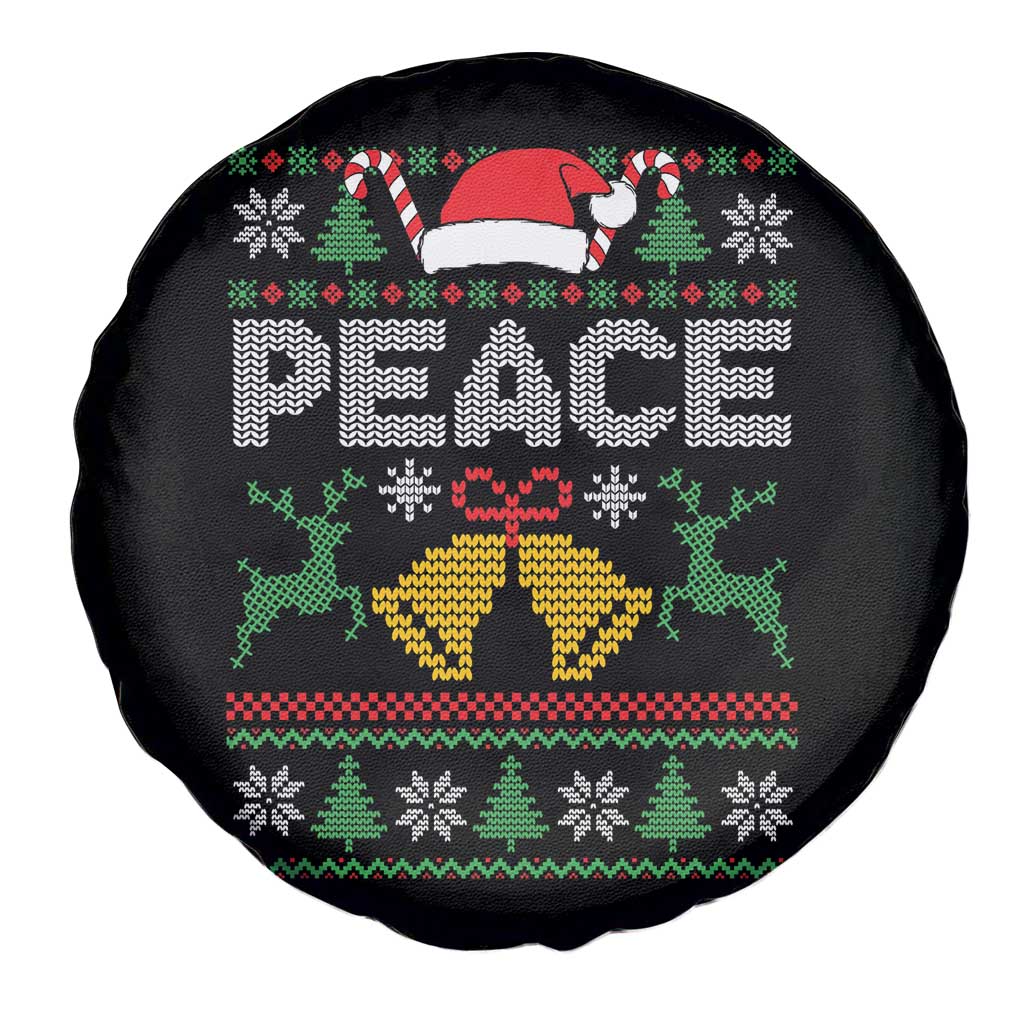 I am Peace Funny Christmas Matching Couple Spare Tire Cover Offensive Adult Humor Festive Holiday TS02 Print Your Wear