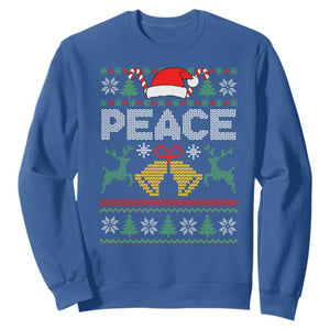 I am Peace Funny Christmas Matching Couple Sweatshirt Offensive Adult Humor Festive Holiday TS02 Royal Blue Print Your Wear