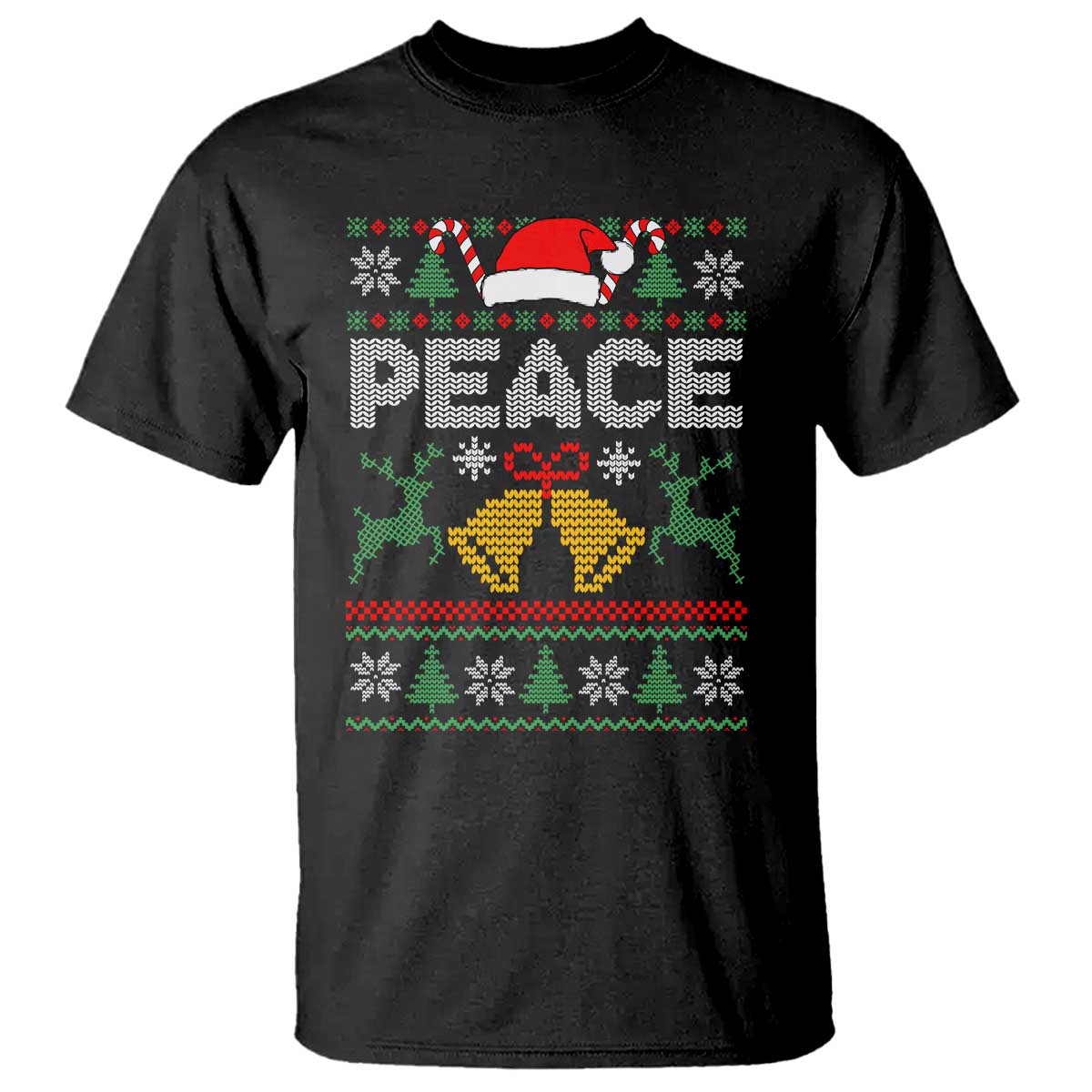I am Peace Funny Christmas Matching Couple T Shirt Offensive Adult Humor Festive Holiday TS02 Black Print Your Wear