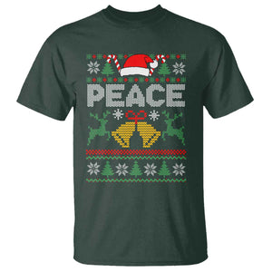 I am Peace Funny Christmas Matching Couple T Shirt Offensive Adult Humor Festive Holiday TS02 Dark Forest Green Print Your Wear