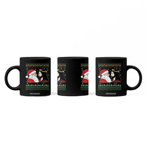 Funny Christmas Santa and Jesus Coffee Mug Most Wonderful Time Christian Holiday Gag Gift TS02 Print Your Wear