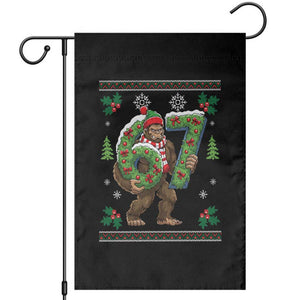 67 Meme Christmas Bigfoot Garden Flag Funny Six Seven Wreath Sasquatch Holiday Gag Gift TS02 Black Print Your Wear