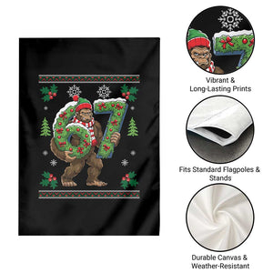 67 Meme Christmas Bigfoot Garden Flag Funny Six Seven Wreath Sasquatch Holiday Gag Gift TS02 Print Your Wear