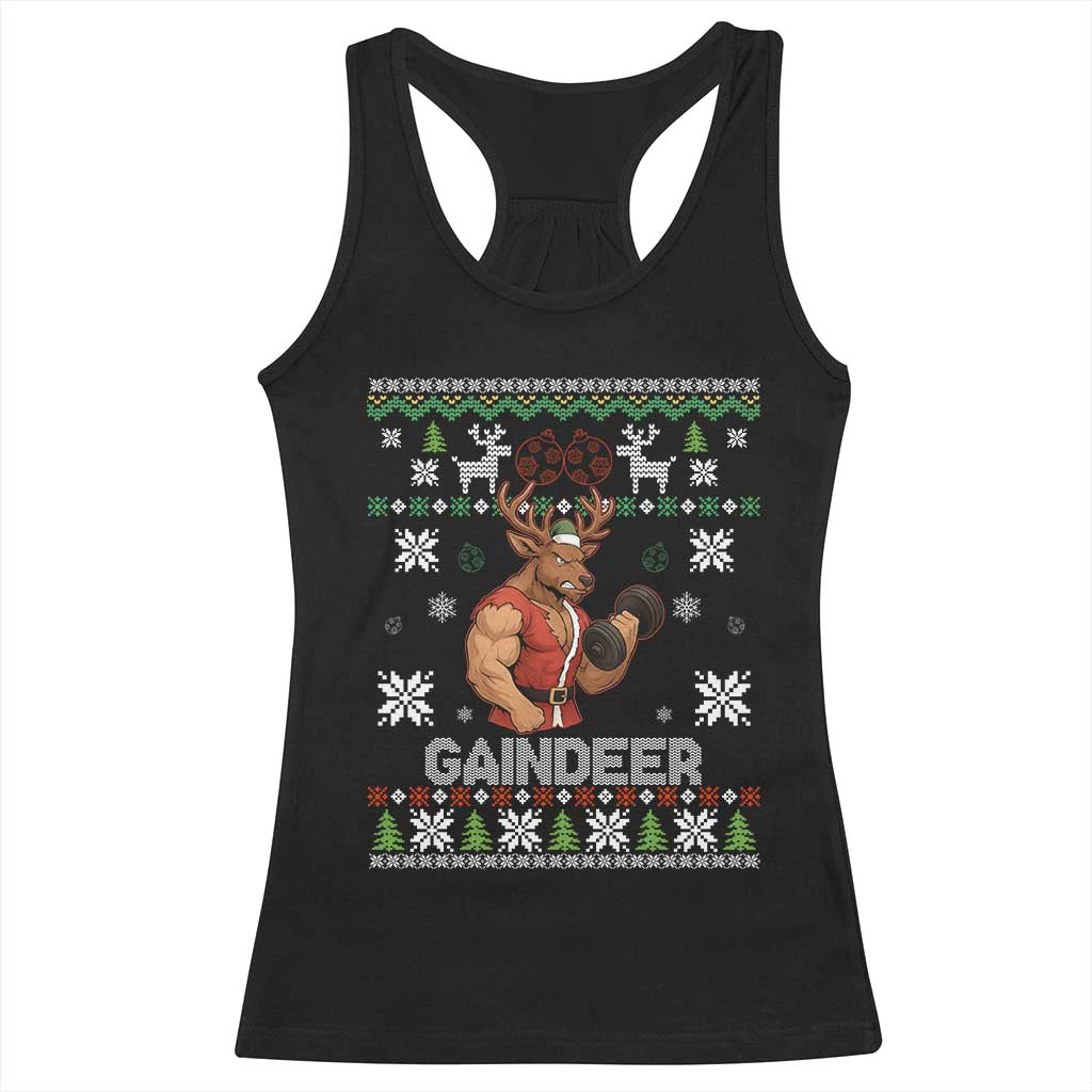 Christmas Bruh 67 Green Hands Racerback Tank Top Monster Six Seven Meme Holiday Gag Gift TS02 Black Print Your Wear