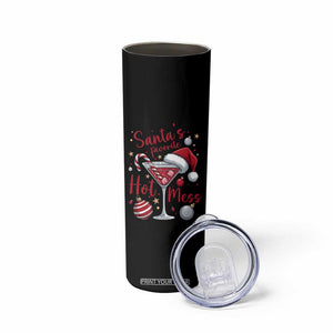 Funny Santa Favorite Hot Mess Skinny Tumbler Christmas Drinking Cocktail Lover TS02 Print Your Wear