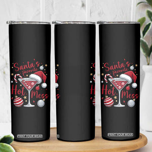 Funny Santa Favorite Hot Mess Skinny Tumbler Christmas Drinking Cocktail Lover TS02 Print Your Wear