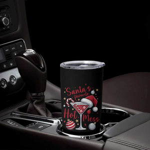 Funny Santa Favorite Hot Mess Tumbler Cup Christmas Drinking Cocktail Lover TS02 Print Your Wear