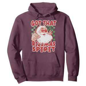 Funny Santa Rizz Christmas Hoodie Got That Rizzmas Spirit Retro Groovy TS02 Maroon Print Your Wear
