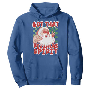 Funny Santa Rizz Christmas Hoodie Got That Rizzmas Spirit Retro Groovy TS02 Royal Blue Print Your Wear