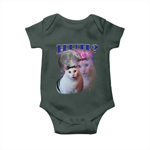 Funny Cat Emotion Meme Baby Onesie Huh Silly Sarcasm TS02 Print Your Wear
